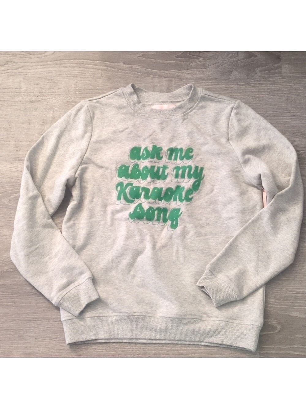 Ban.do gray green sweatshirt size small